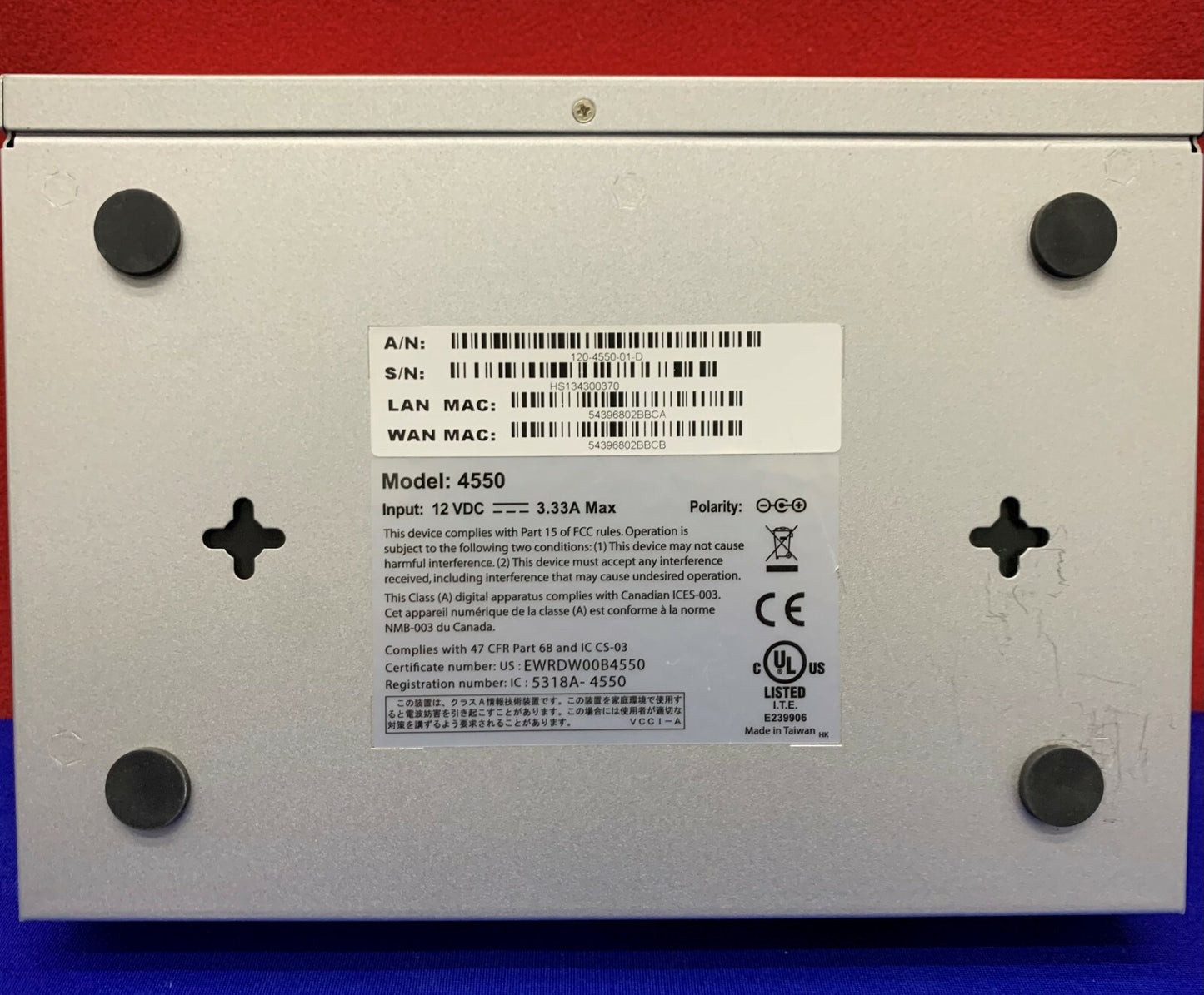 Edgewater Network 4550 Series 120-4550-01-D