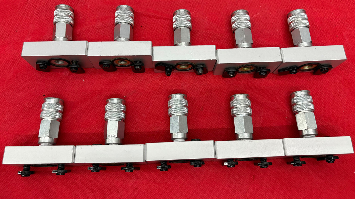 80/20 SERIES 15 2150 3/8” NPT 3-HOLE PRESSURE MANIFOLD PLATE W/ DW340A - QTY 10