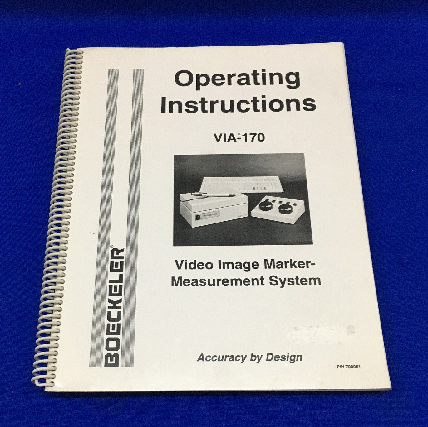 BOECKELER ®VIA-170 /700051 MANUAL DE INSTRUCCIONES DE USO