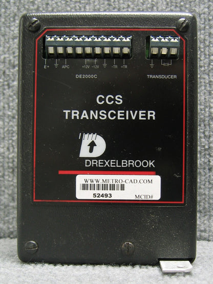 DREXEL-BROOK CCS TRANSCEIVER NIVEAUREGELUNG 40C-100-1 DC-SPANNUNG + - 12V 