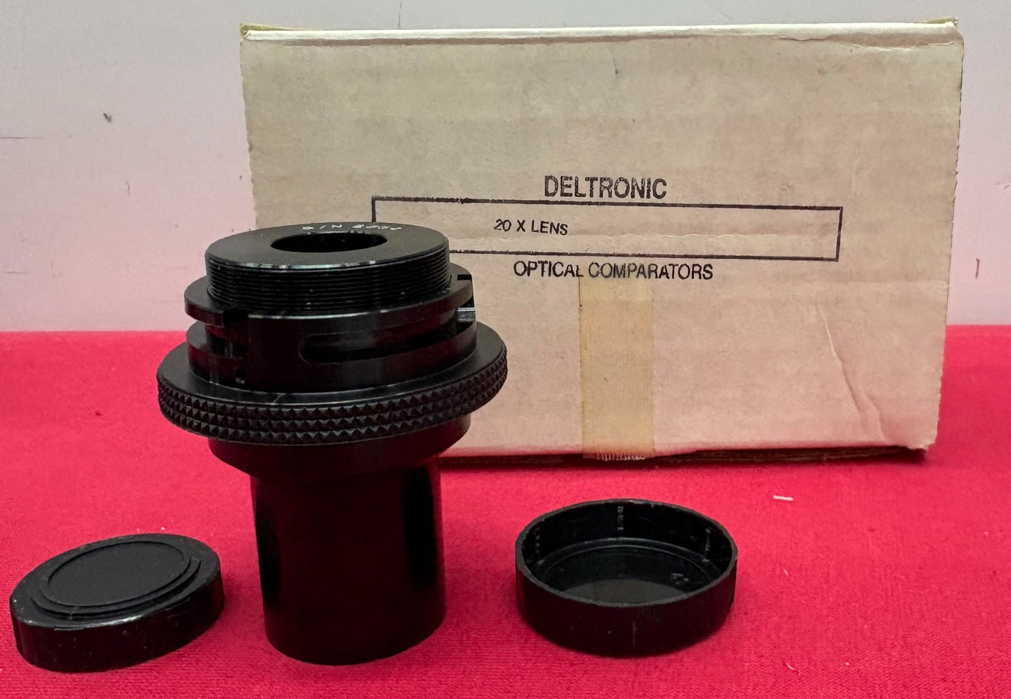 DELTRONIC 20X MAGNIFICATION OPTICAL COMPARATOR LENS - NO MODEL NUMBER