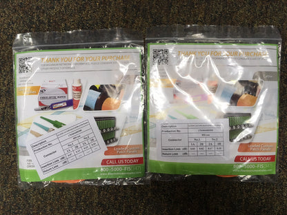 FIS Custom Patch Fiber Cable, Duplex 3mm MM 62.5um OM1 Fiber LC/PC to LC/PC 3m