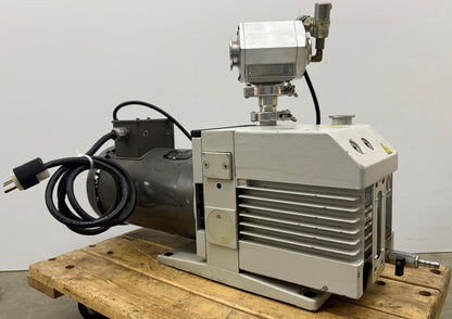 LEYBOLD TRIVAC D16B ROTARY VANE VACUUM PUMP 898698 & BALDOR MOTOR - PARTS/REPAIR