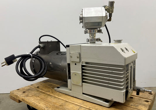 LEYBOLD TRIVAC D16B ROTARY VANE VACUUM PUMP 898698 & BALDOR MOTOR - PARTS/REPAIR