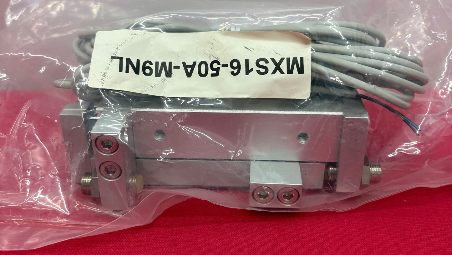 SMC MXS16-50A-M9NL GUIDED PNEUMATIC CYLINDER AIR SLIDE TABLE