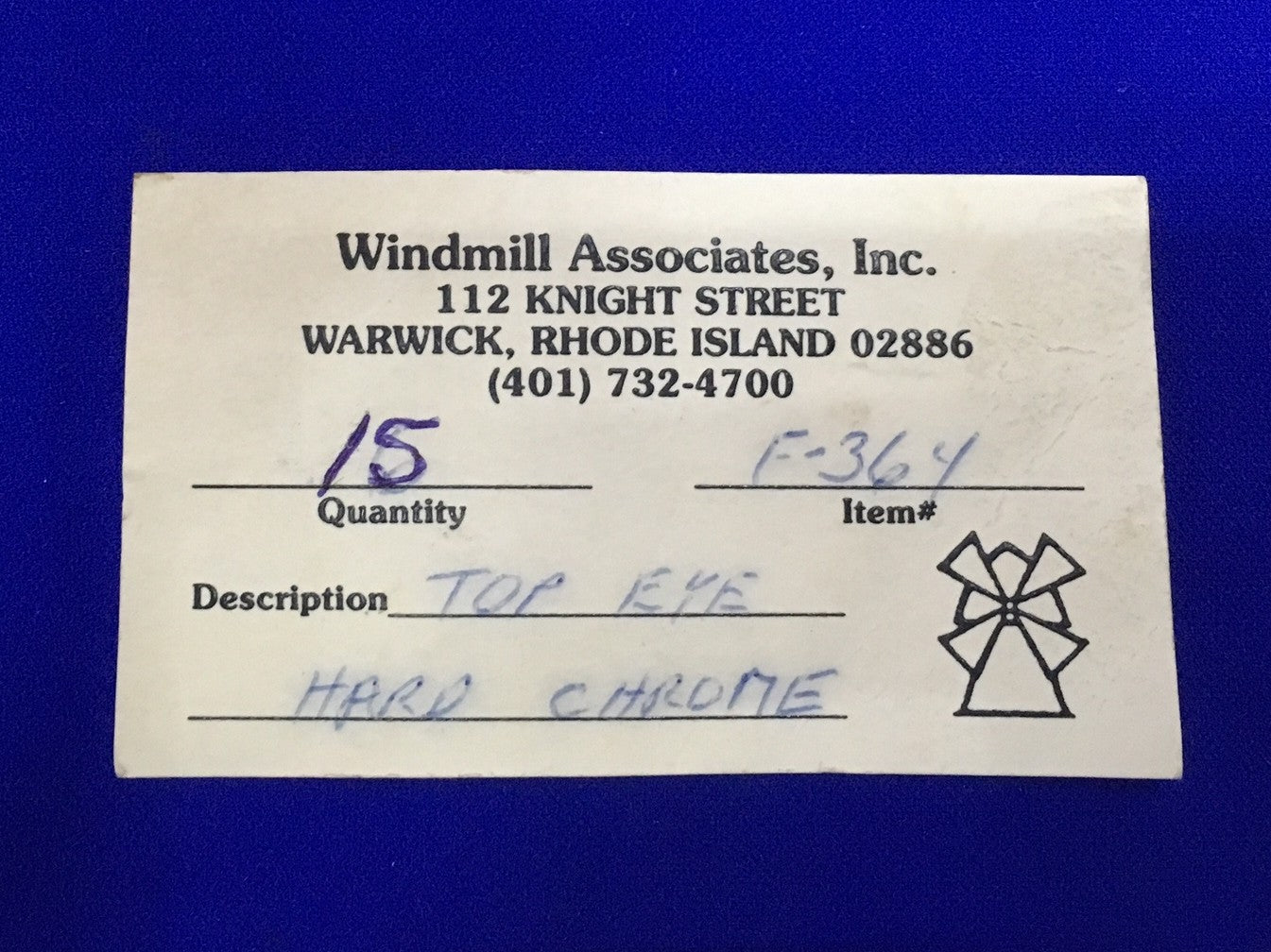 QTY 15 - WINDMILL ASSOCIATES F-364 OCCHIELLO SUPERIORE CROMATO DURO