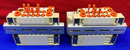 Lot von 2 SMC SS5V1 1011265-00-6 mit (5) SV1100-5FU Magnetventilen