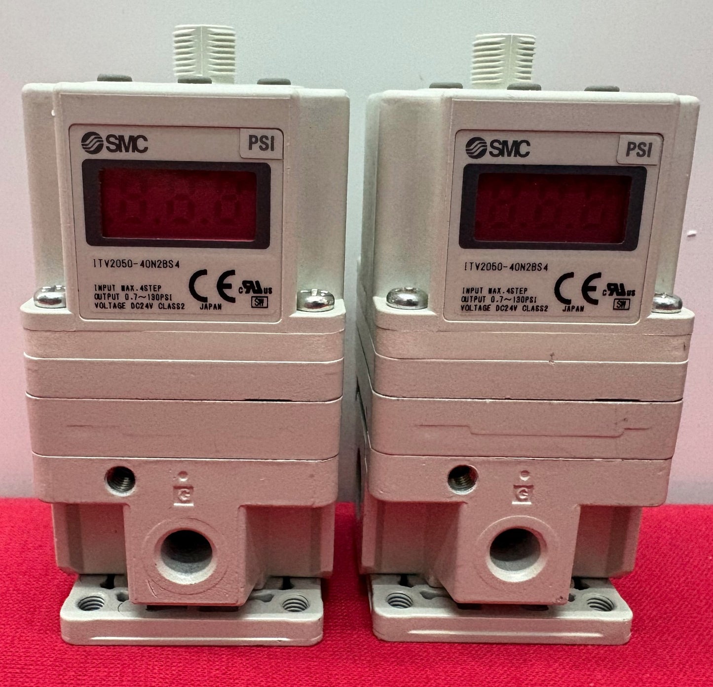 SMC ITV2050-40N2BS4 24VDC ELECTRO-PNEUMATIC REGULATOR - 1 LOT QTY 2
