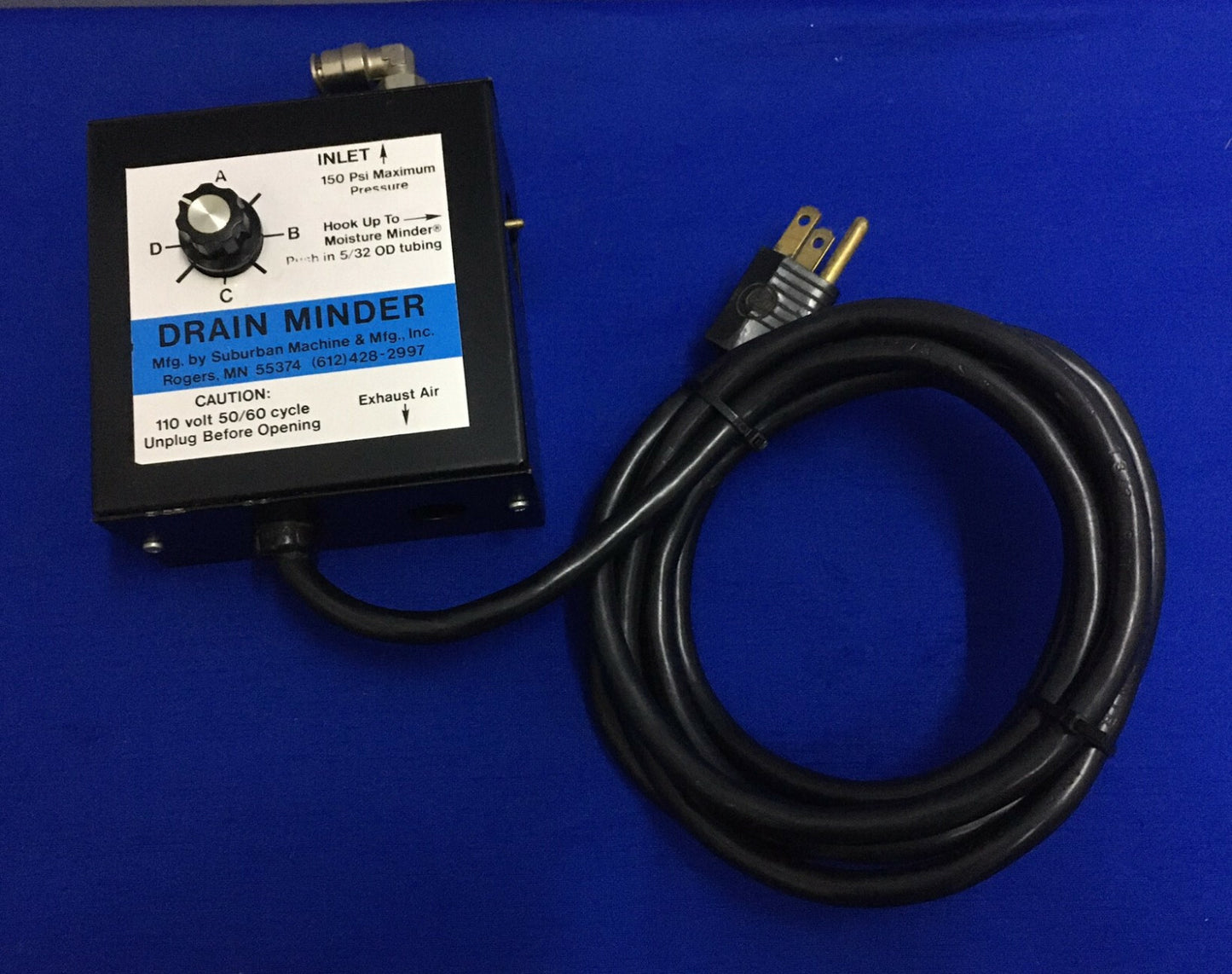 SUBURBAN MACHINE &amp; MFG DRAIN MINDER 110/VOLT 50/60 ZYKLUS