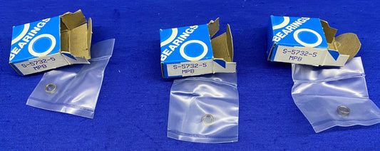 1 LOT QTY OF 3 - BEARINGS S-5732-5 MPB / S57325 MPB BEARINGS