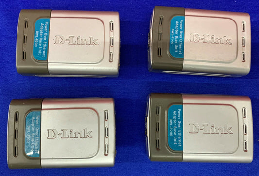 Lot of 4 D-Link Power Over Ethernet Adapter DWL-P200 (only 3 48V Power Adpaters)