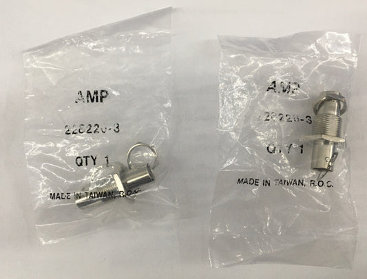 1 LOT OF 2 AMP DIGI-KEY ® 228226-3 A24558-ND ADAPTER COAXIAL CONNECTOR BNC JACK