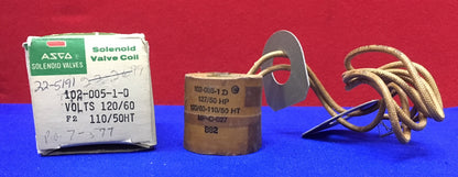 Bobine d'électrovanne à interrupteur automatique ASCO 2-3-4 voies, vanne n° V530B2020