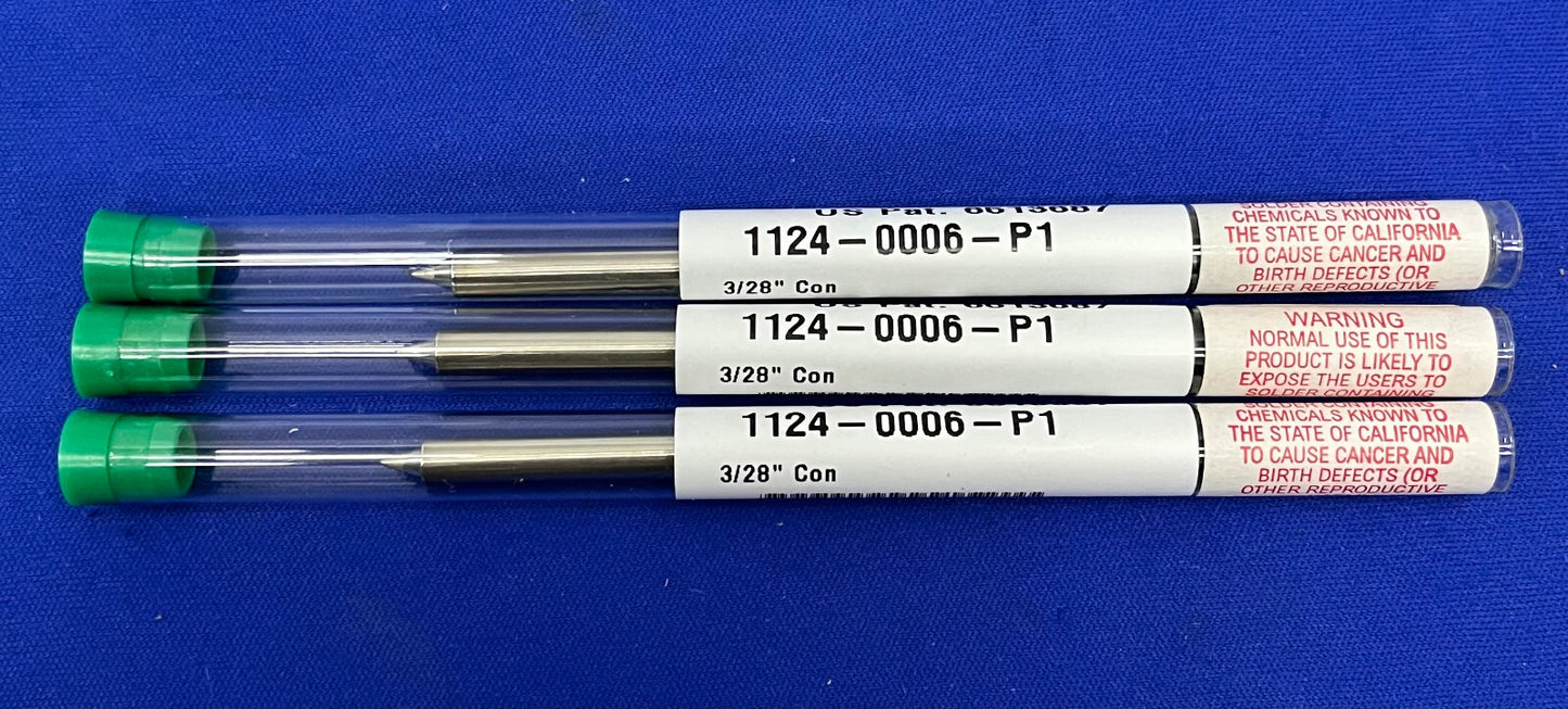 PACE 1124-0006-P1 PUNTA ESTESA PER SALDATURA CONICA AFFILATA 3/28” - 1 LOTTO QTY 3 