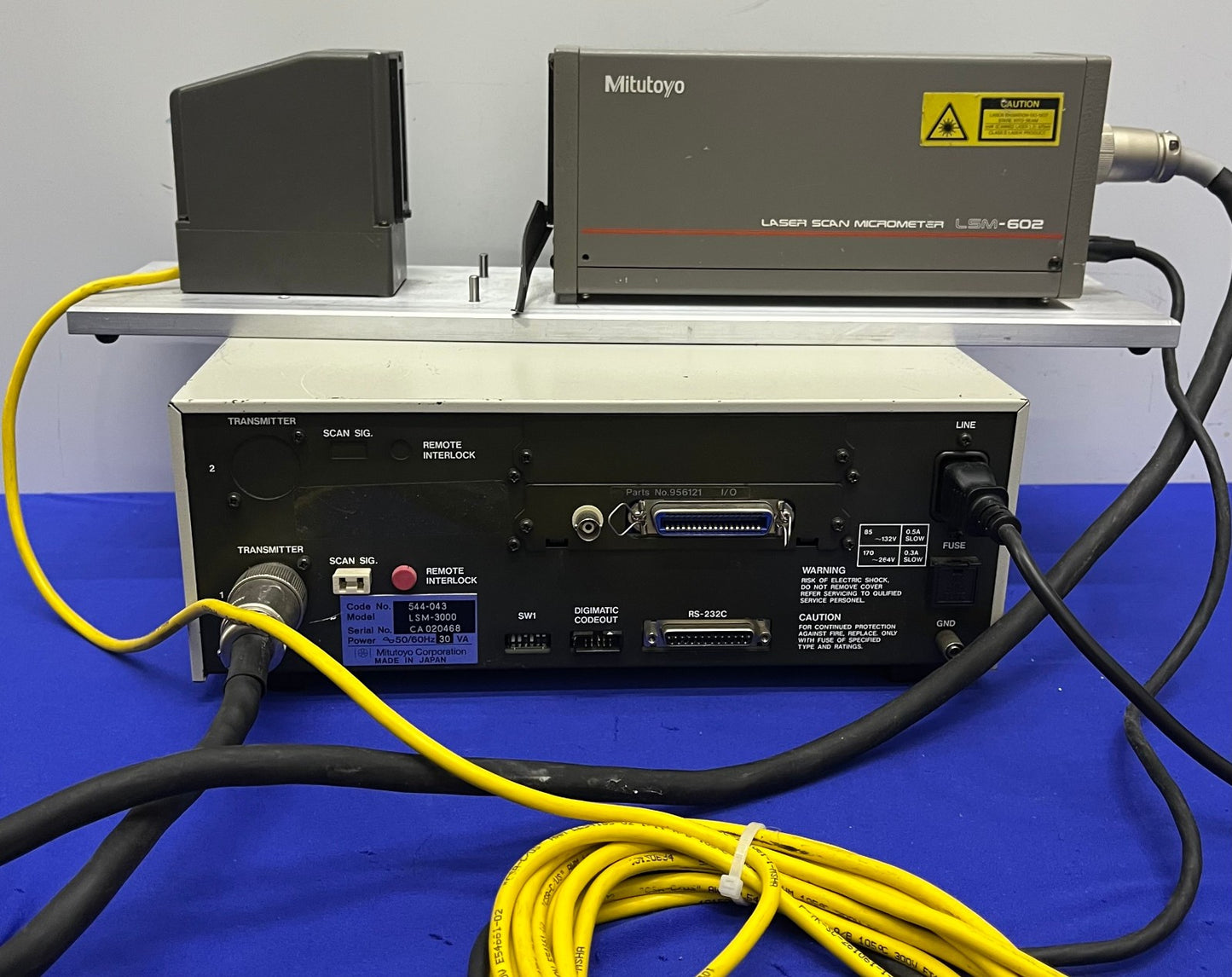 MITUTOYO LSM-3000 / LSM-602 LASER SCAN MICROMETER  FOR PARTS/REPAIR