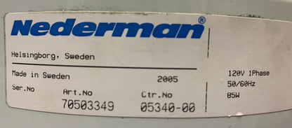 POUR PIÈCES/RÉPARATION NEDERMAN FILTRATION/EXTRACTEUR DE FUMÉES DE TABLE CX 5500