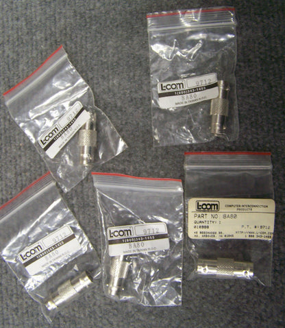 Adaptateur coaxial L-COM / LCOM BA80 / 9712 BNC femelle / femelle