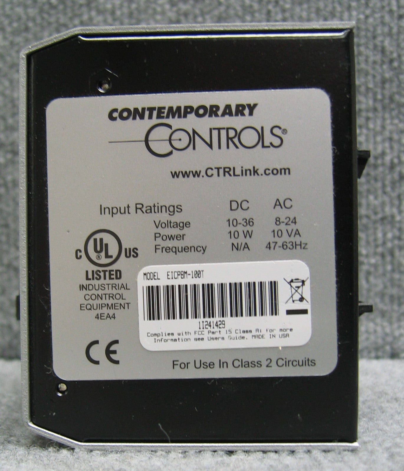 CONTEMPORARY CONTROLS CRTLINK EICP8M-100T 8-POORTS BEHEERDE COMPACTE SWITCH