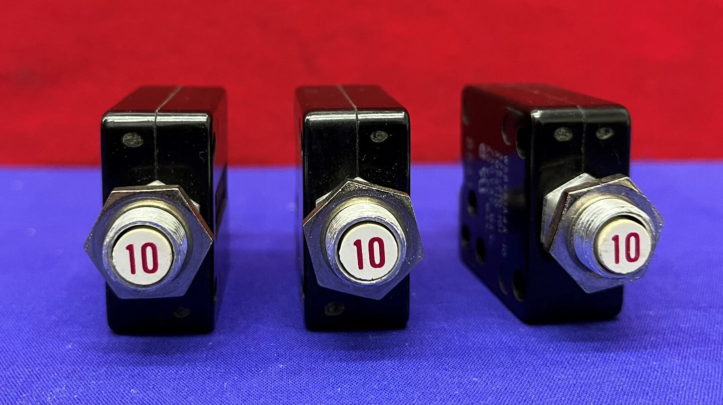 3er-Set Potter &amp; Brunfield W58XB1A4A-10 Leistungsschalter 375-210-101 250 VAC