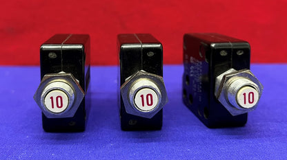 3er-Set Potter &amp; Brunfield W58XB1A4A-10 Leistungsschalter 375-210-101 250 VAC