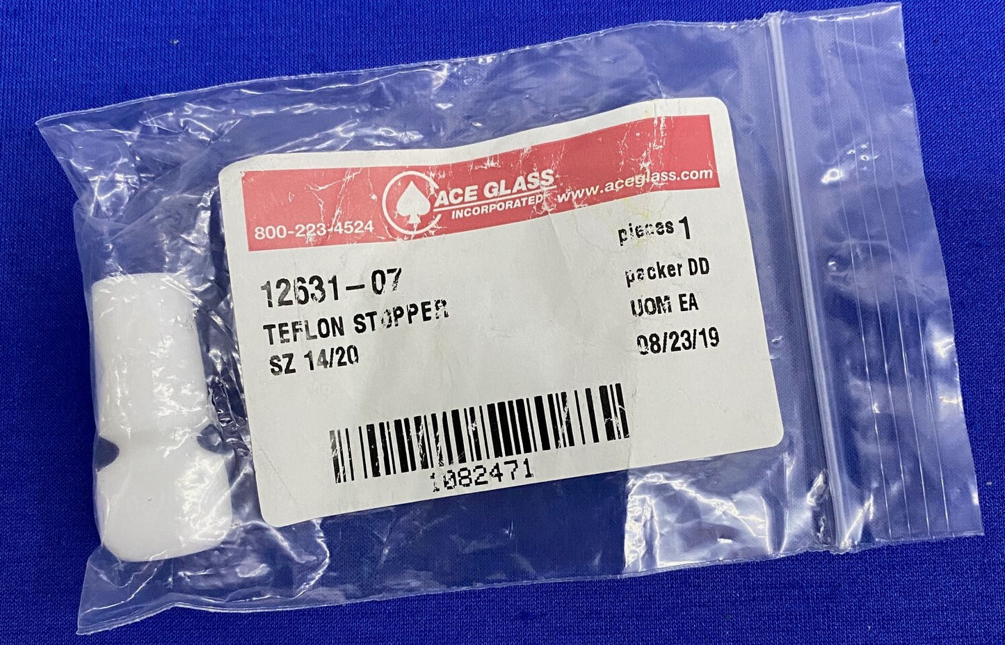 ACE GLAS 12631-07 TEFLON STOPPER MAAT 14/20