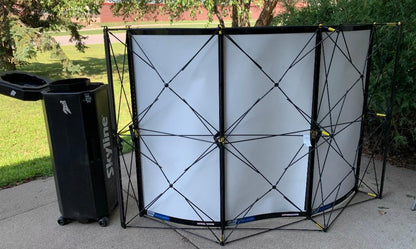 6’ x 52" Skyline 3 Panel Pop Up Trade Show Display with Storage Case