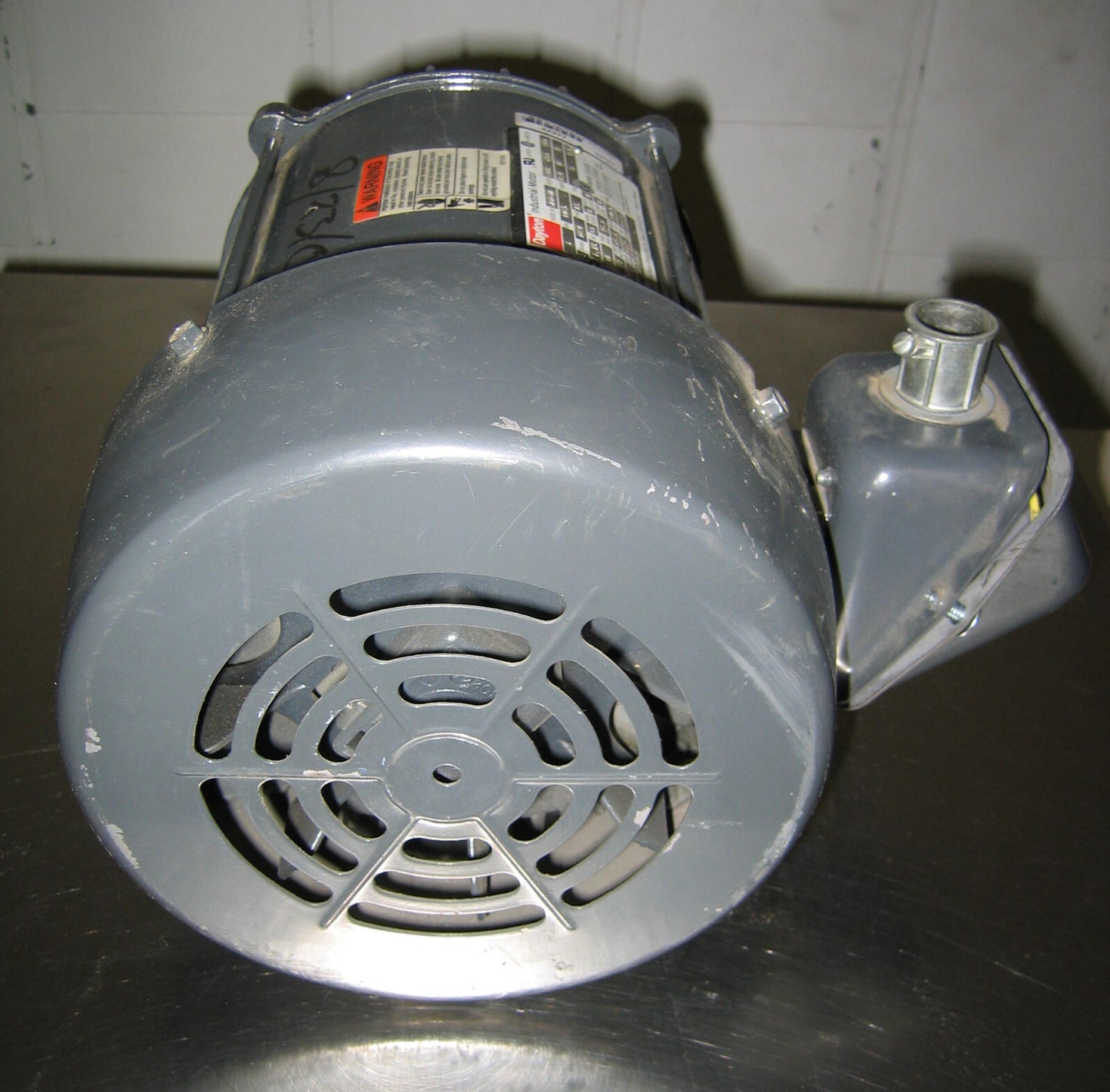 DAYTON ELECTRIC INDUSTRIAL MOTOR 3KX01A MOTOR REF F00-AE41A-M - FOR PARTS/REPAIR