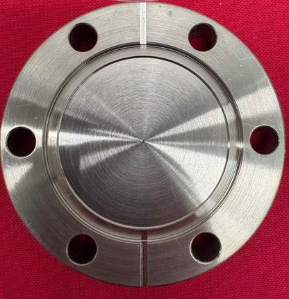 CONFLAT FLANGE BLANK DOUBLE SIDED 2 3/4” STAINLESS STEEL FITTING - 1 LOT QTY 3