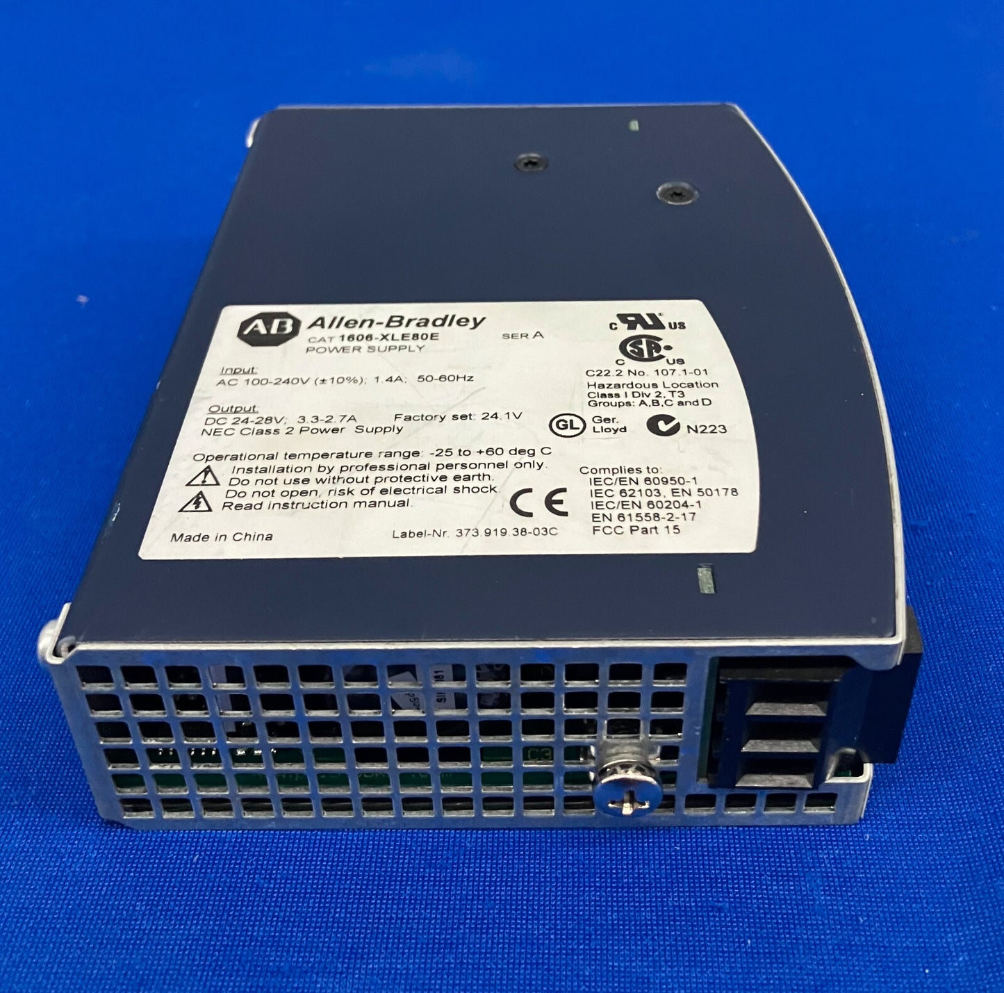 FUENTE DE ALIMENTACIÓN ALLEN BRADLEY 1606-XLE80E SERIE A CA 100-240 V, 1,4 A, 50-60 HZ