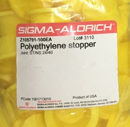 1 CONFEZIONE DA - SIGMA-ALDRICH Z105791-100EA TAPPO IN POLIETILENE 