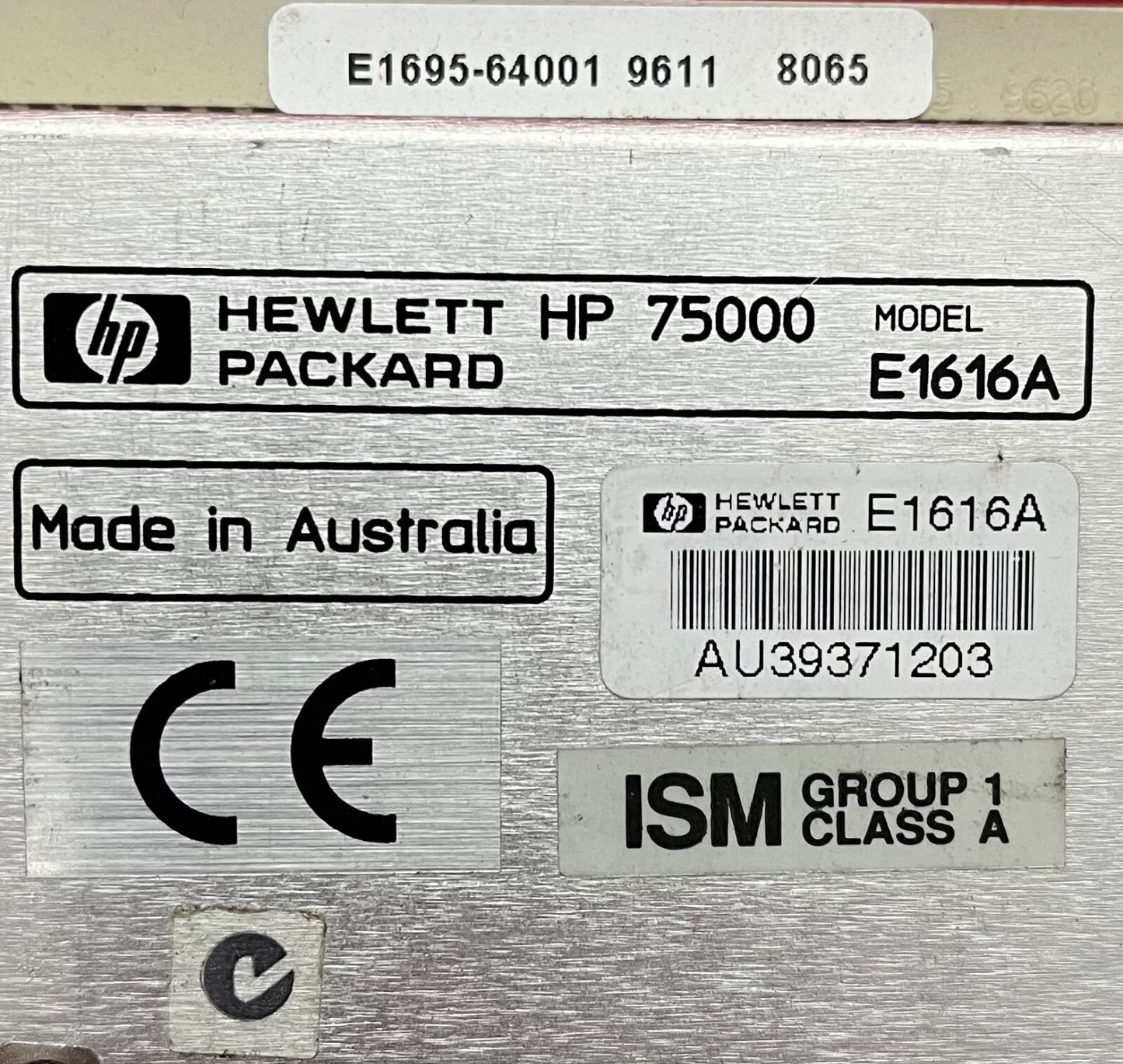 HP AGILENT E1616A 155 MB/S OPTISCHE LIJNINTERFACE HP75000 MET HANDLEIDING 