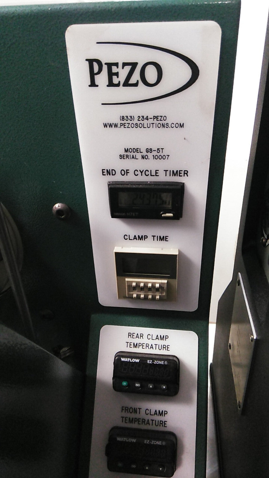 PEZO VIA Biomedical  GS-5T PLASTIC INJECTION MOLD PRESS IPNEUMATIC RAM