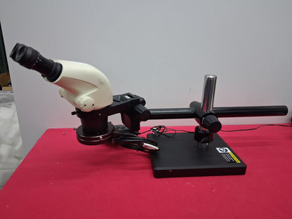 LEICA S6E STEREO ZOOM 6.3- 40X MAGNIFICATION BOOM STAND LED RING LIGHT