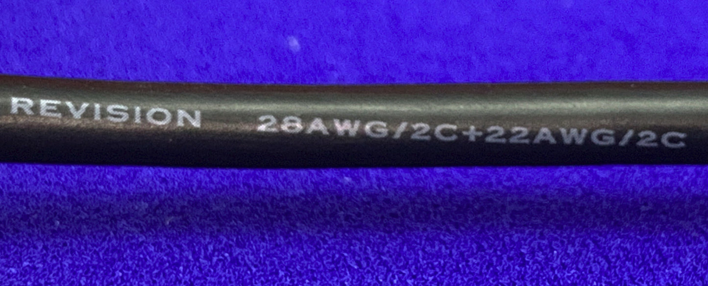 数量 11 - シールド高速ケーブル 28AWG/2C+22AWG/2C E188601 LL84201 4'