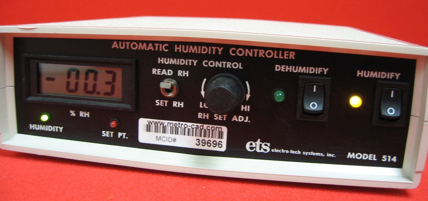 ELECTROTECH SYSTEMS ETS MODEL 514 AUTOMATISCHE VOCHTIGHEIDSREGELING 