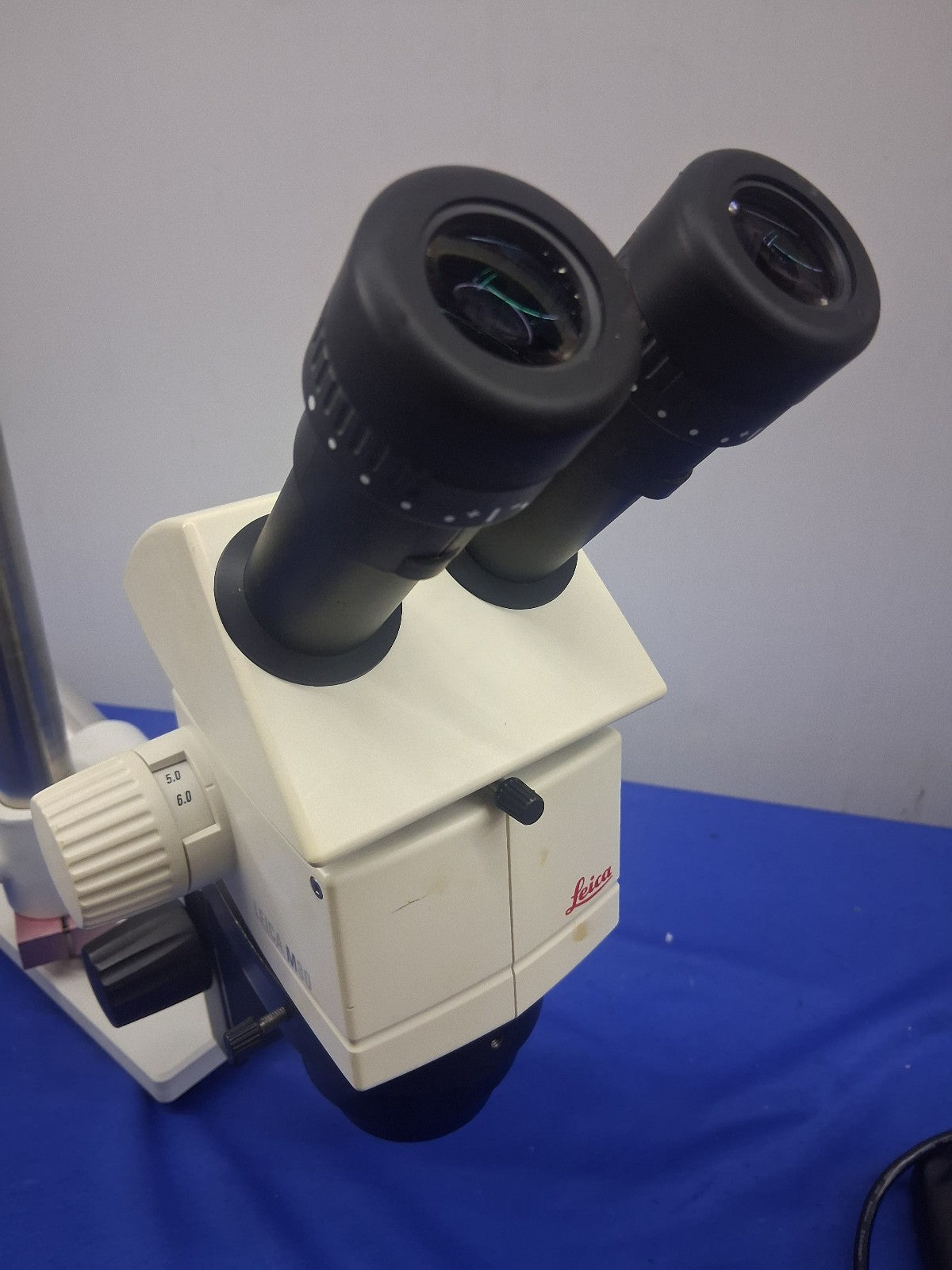 LEICA M80 STEREO ZOOM 7.5- 60X MAGNIFICATION BOOM STAND LED RING LIGHT ACHRO 1.0