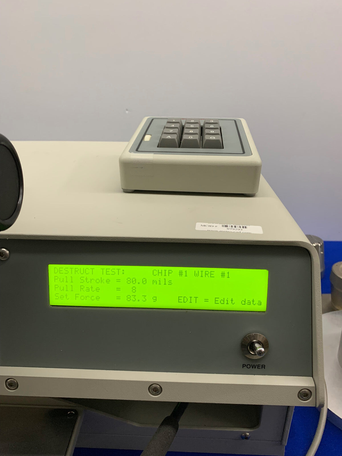 TESTER DI PULLAGGIO WEST-BOND 70PTC CON MICROSCOPIO E OCULARI WF10X/22