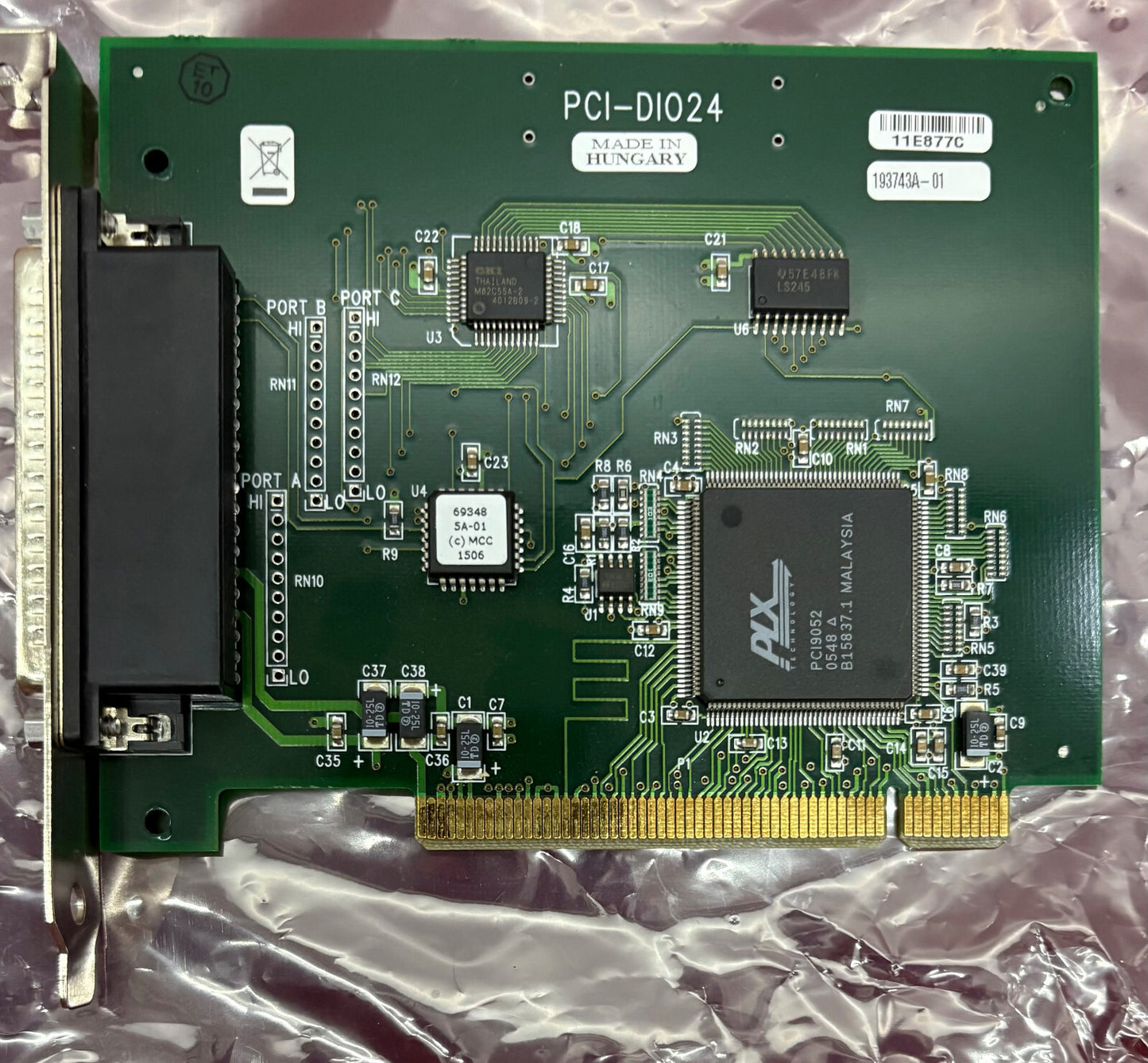 計測コンピューティング PCI-DIO24 デジタル I/O ボード 24 チャネル - 1 ロット数量 2