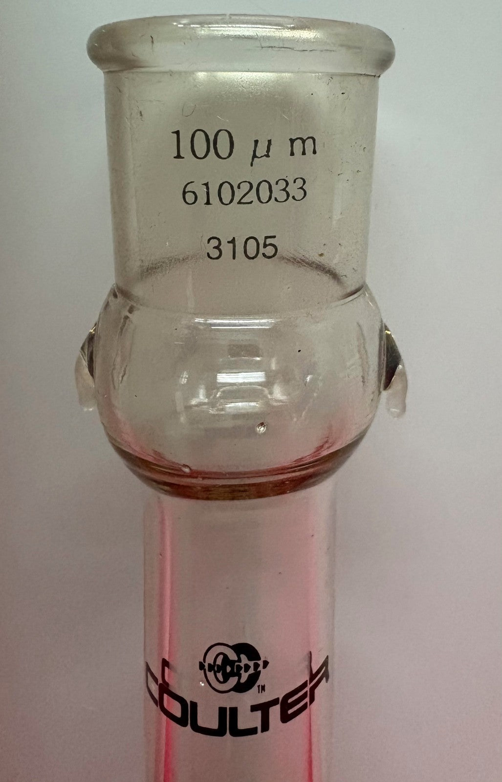 BECKMAN COULTER COUNTER APERTURE ORIFICE TUBE DIAMETER 100 u m PART NO. 6102033