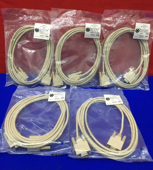 AANTAL 5 - ZWARTE DOOS BC00230 DB9 M/F KABEL/SERIËLE MUIS-10FT