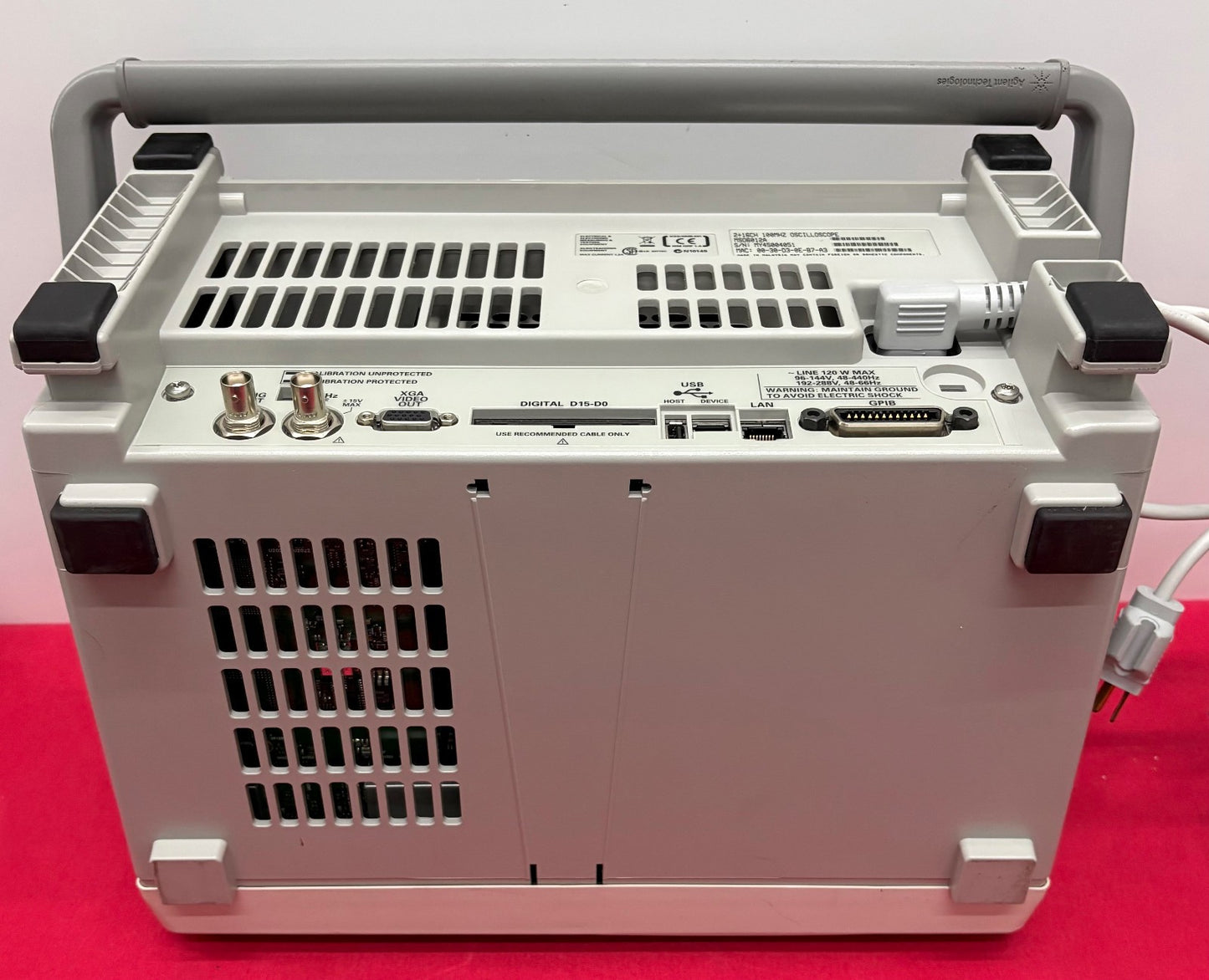 AGILENT MSO6012A MIXED SIGNAL OSCILLOSCOPE 2+16 CH 100MHZ / FOR PARTS/REPAIR