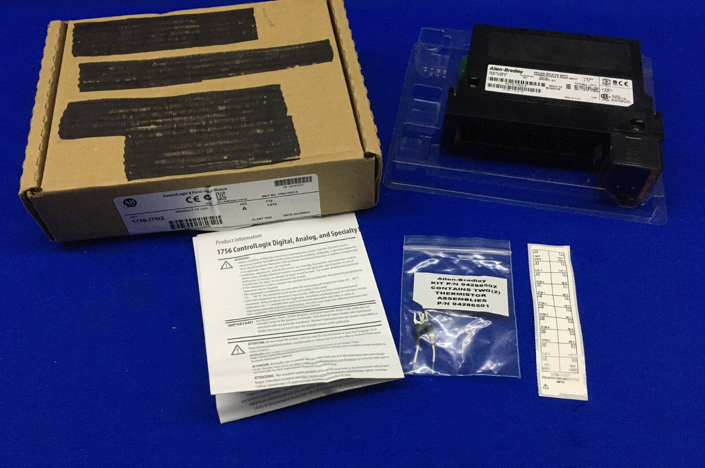 Allen-Bradley AB 1756-IT612 1756IT612 SER UN TERMOPAR DE ENTRADA AISLADA ANALÓGICA