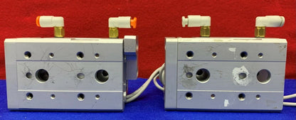 1 Menge mit 2 Stück - SMC MXS12-20 Zylinder-Schiebetisch mit (2) SMC D-A93 Sensoren 