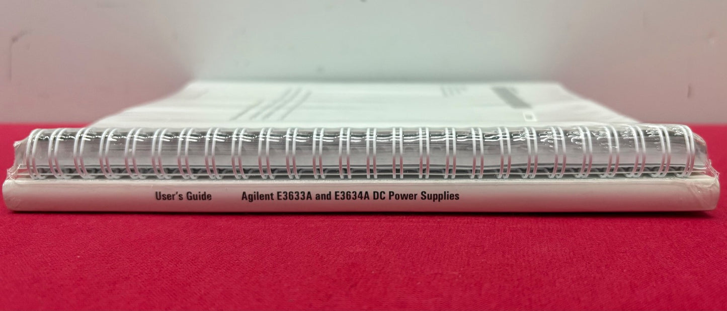 AGILENT USER & SERVICE GUIDE E3633A & E3634A DC POWER SUPPLY E3634-90000