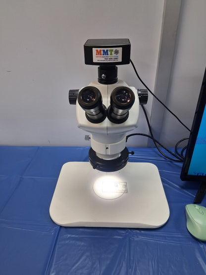 USED MMBT TS-NL Track Stand LED HDMI Microscope Unit 17 8-50X CAMERA & LED LIGHT