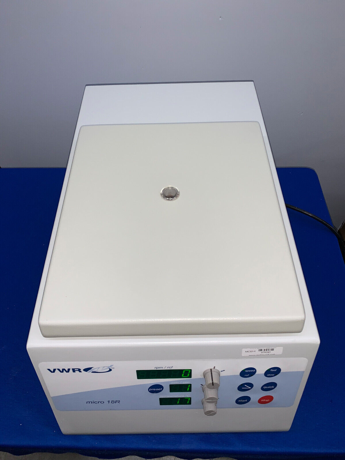 VWR MICRO 18R CENTRIFUGE REFRIGERATED 15000 RPM