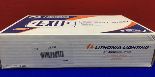 LITHONIA 3BA31 LQM SW 3 R 120/277 WEISS THERMOPLASTISCH AC NUR LED-NOTFALLLEUCHTE 