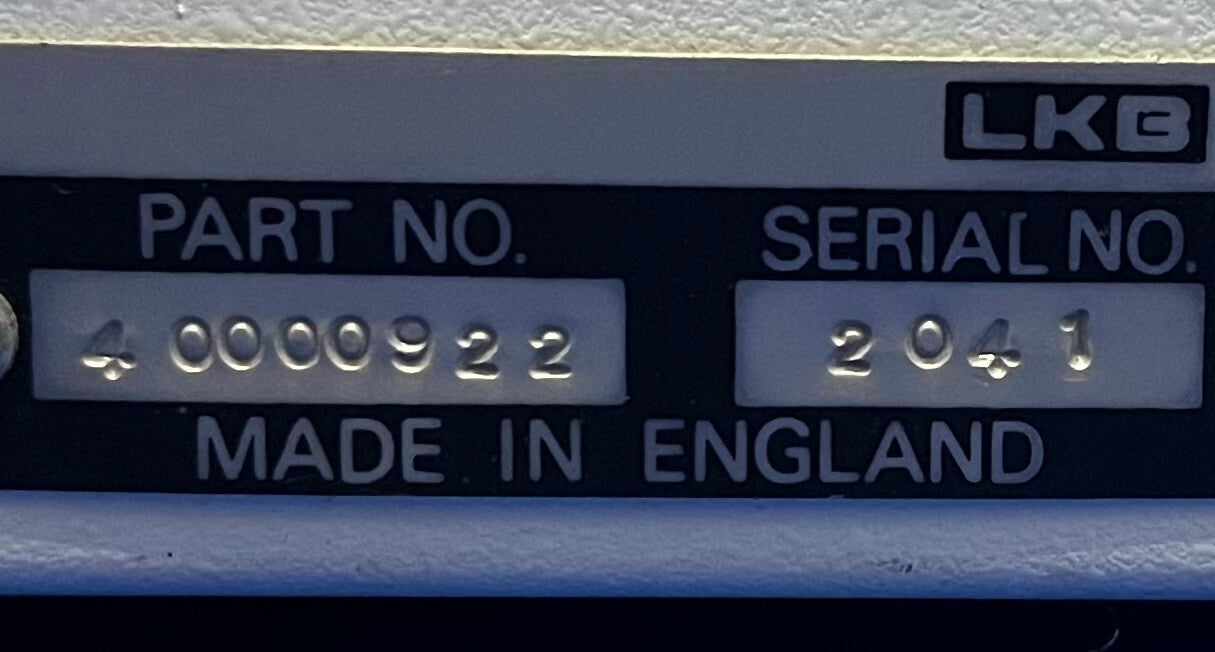 LKB BIOCHROM 2103 STROMVERSORGUNG TEIL# 40000922 FÜR TEILE/REPARATUR