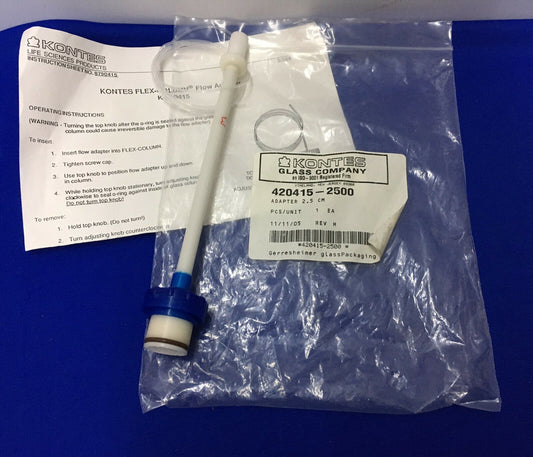 KONTES GLASS COMPANY 420415-2500 ADAPTER 2,5 CM