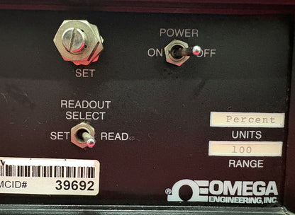 OMEGA FMA-DV GAS MASS FLOW CONTROLLER  115V RANGE: 0-100% - FOR PARTS/REPAIR